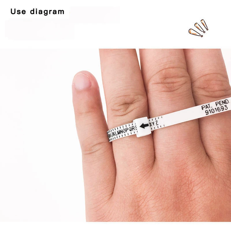 UK USA British American European Standard Messgürtel Armband Ringe Sizer Fingergröße Screening Schmuck Werkzeug Individuelles Logo – Detail 3