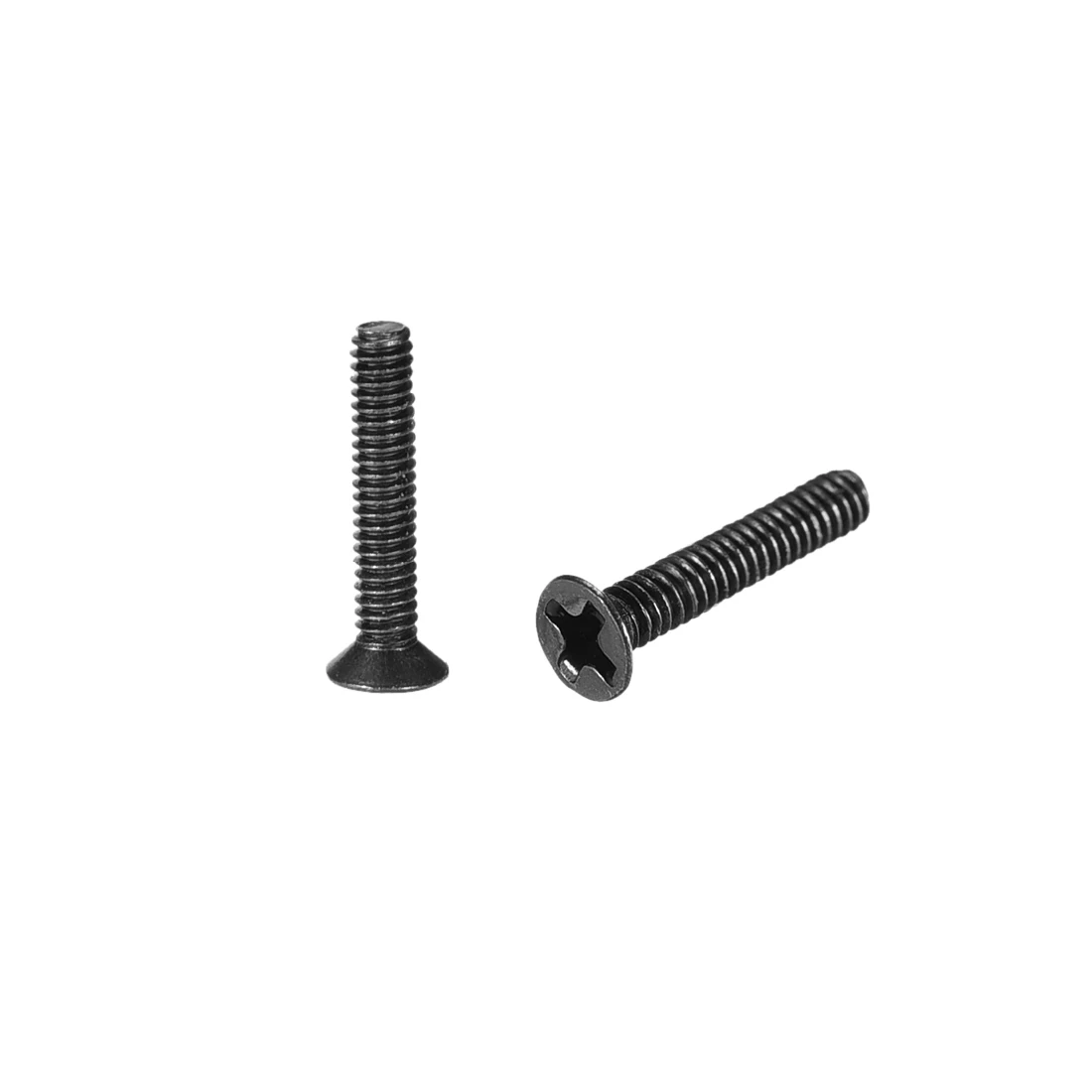 uxcell 150pcs Phillips Screws Fastener Carbon Steel Black M2 3mm-20mm Length for Laptop PC TV Fan Audio Switch