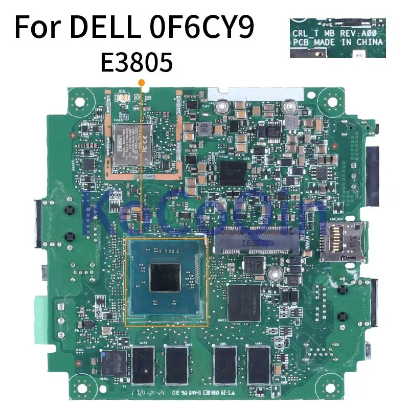 For DELL 3003 E3805 Notebook Mainboard 0NV9YY SR20Y 2GB RAM Laptop Motherboard