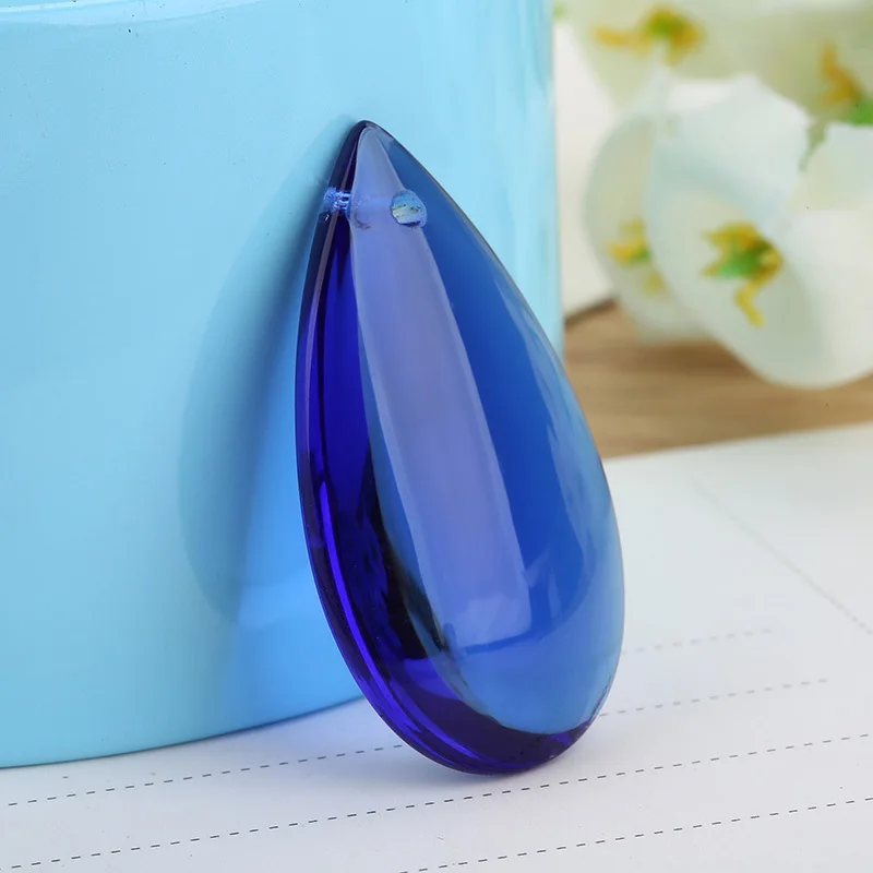 1 stücke Big Teardrop 38mm 50mm Kristall Glas Lose Anhänger Perlen für Schmuck Machen DIY Vorhang