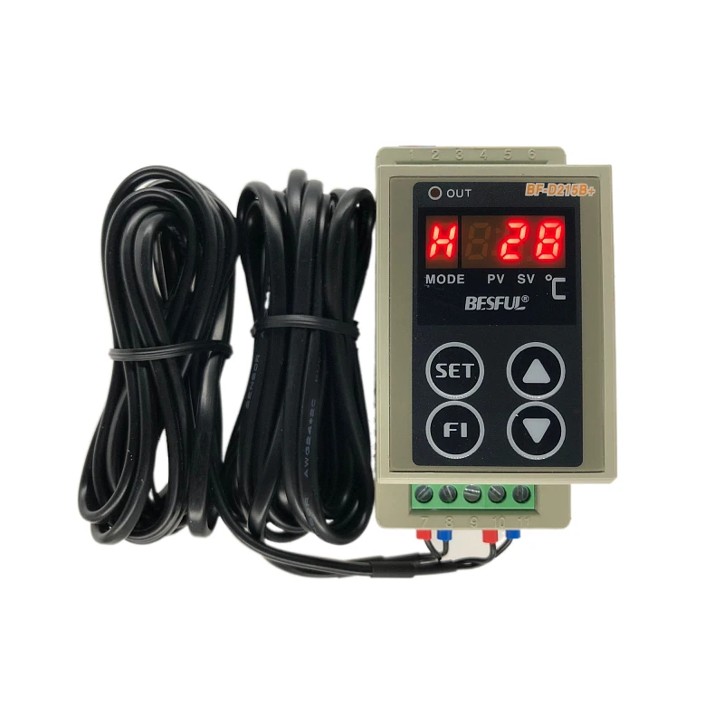 

BESFUL BF-D215B+ temperature difference controller guide rail type microcomputer temperature difference meter backwater control