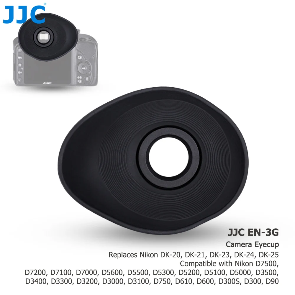 JJC DK-20 21 23 24 25 Camera Eyecup Eyepiece Eye Cup for Nikon D7200 D7100 D5600 D5500 D5300 D5200 D5100 D3300 D3200 D750 D610