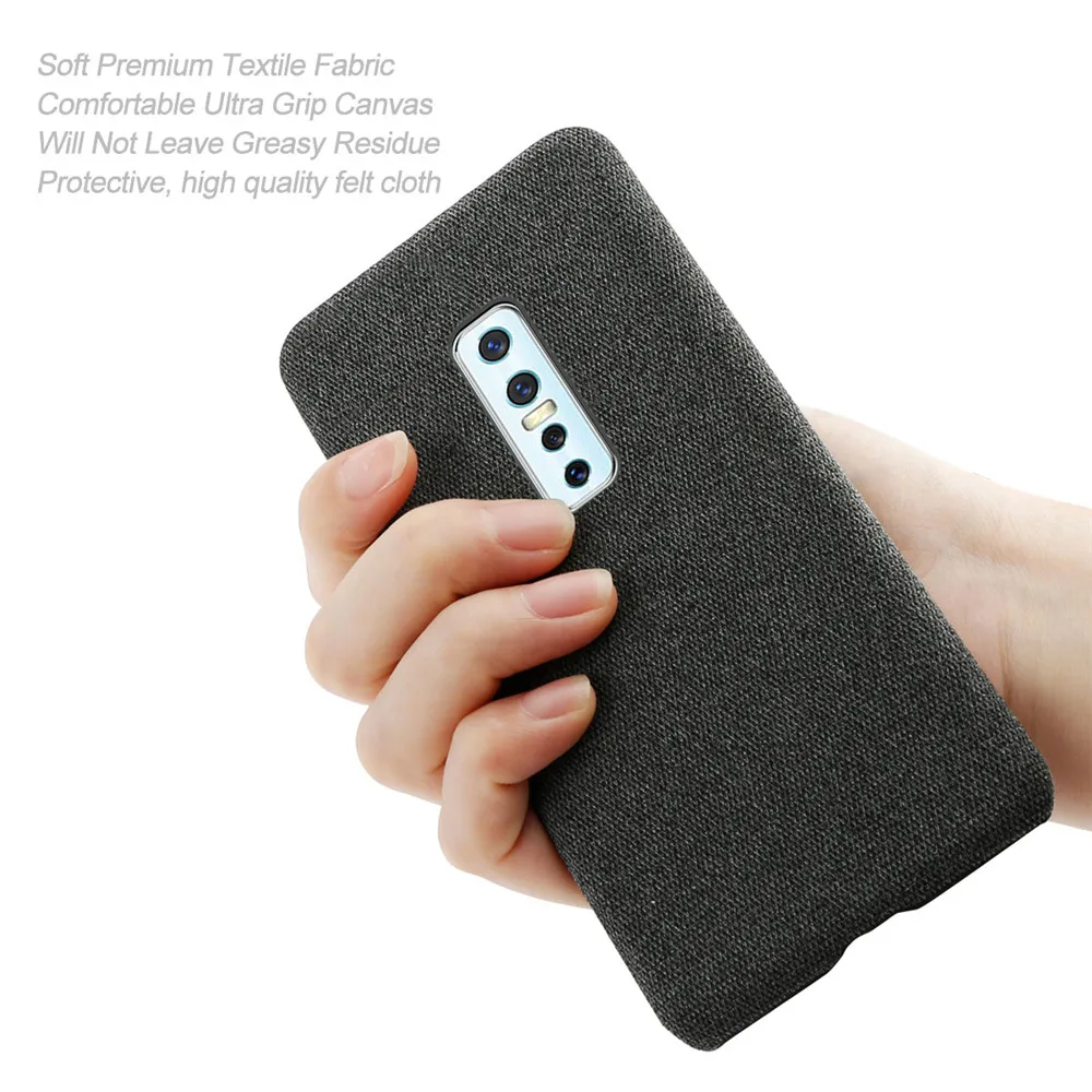 Cloth Cases For Vivo V17 PRO Case Slim Retro Cloth Hard Cover For Vivo V17 PRO V17pro 6.44\