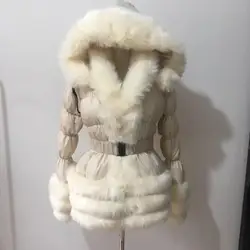 Winter Child faux fur collar thicker warm natural duck down coats Gilrs  3rows fur down parkas fur hooded warm Down coat F2091c