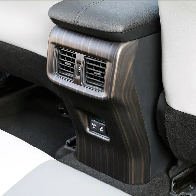 Car Interior Peach Wood Accessories For Toyota RAV4 2019 2020 2021 2022 Instrument Console Gear Water Cup Cover Air Vent Trims