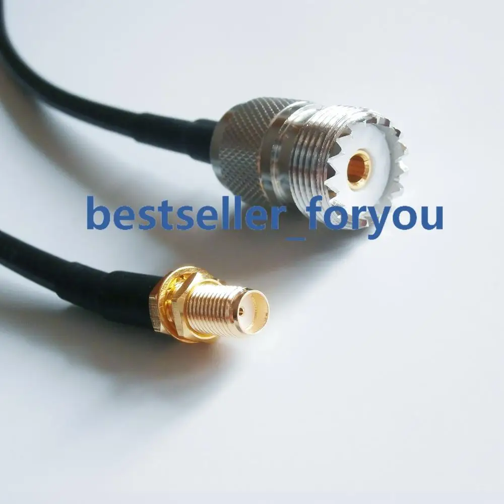 8-дюймовый UHF Женский SO239 SO-239 SL16 к SMA женский RF кабель Pigtail RG58 20 см