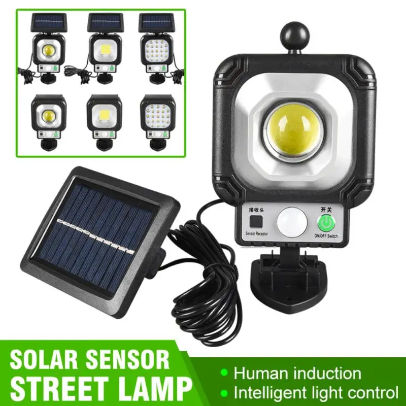 

COB Solar LED Light Outdoor Solar Lamp Solar Power PIR Motion Sensor Wall Light Waterproof Wall Street Light Garden Decoration