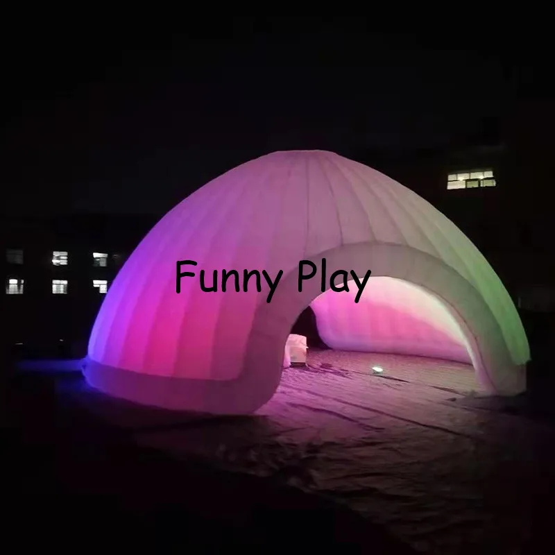 led inflatable dome tent with colorful LED light for party ,exhibitions,trade show Led lighting giant inflatable dome event tent