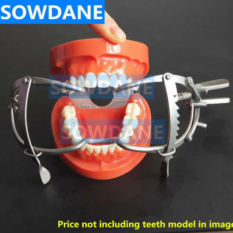 Dental Implant Adjustable Mouth Opener Gag Whitehead 13cm Length Stainless Steel Sand Blasting Teeth Whitening Retractor Tool