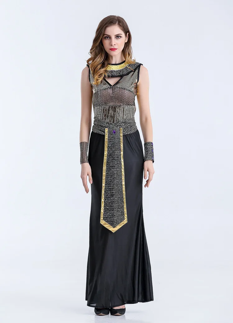 

Carnival Party Ancient Egyptian Cleopatra Exotic Cleopatra Cosplay Costume Halloween Masquerade Egypt Pharaoh Queen Dress