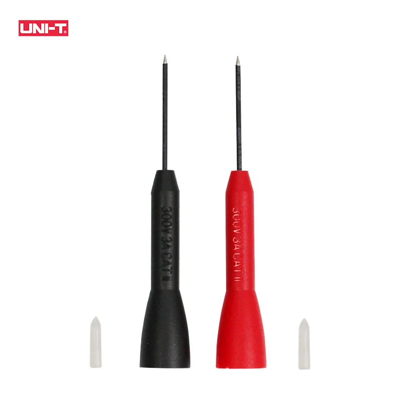 UNI-T-Non-Destructive Multímetro Probe Testing Needle, UT-C30, Pin de aço inoxidável para Test Lead, 2mm