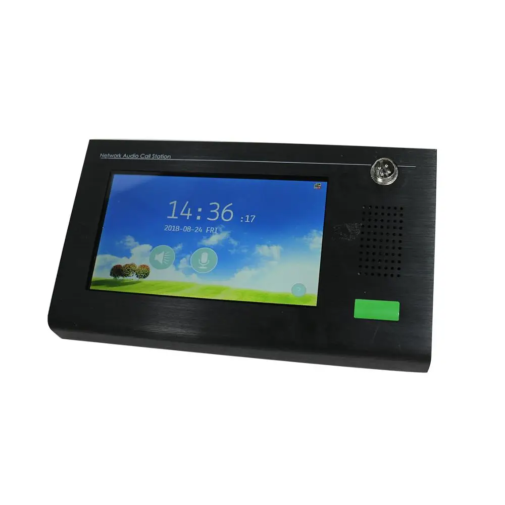 زر أو شاشة تعمل باللمس نسخة IP شبكة الترحيل ميكروفون للمؤتمر ، الفصول الدراسية أو غيرها من العناوين العامة