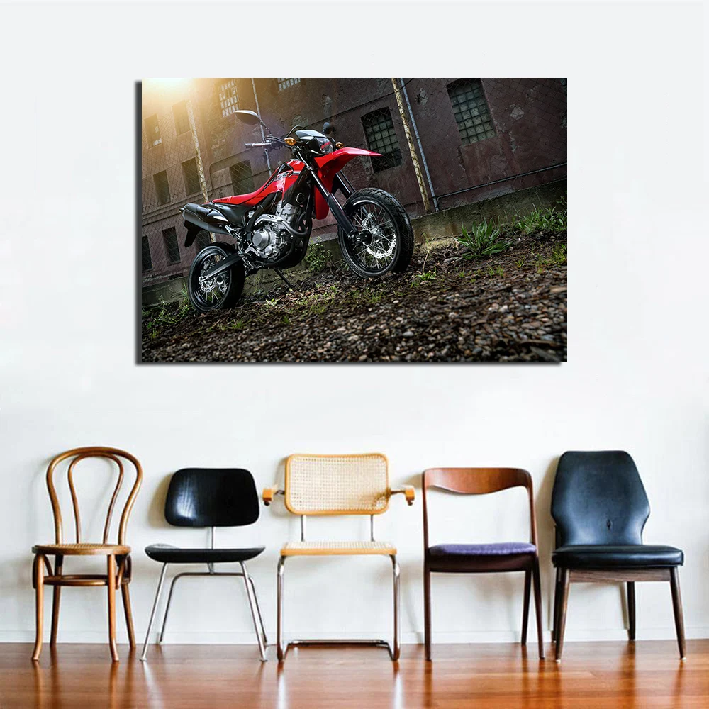 Super Bike Honda CRF Photo Decorative Posters and Prints Canvas Painting Wall Art Picture For Living Room Decor