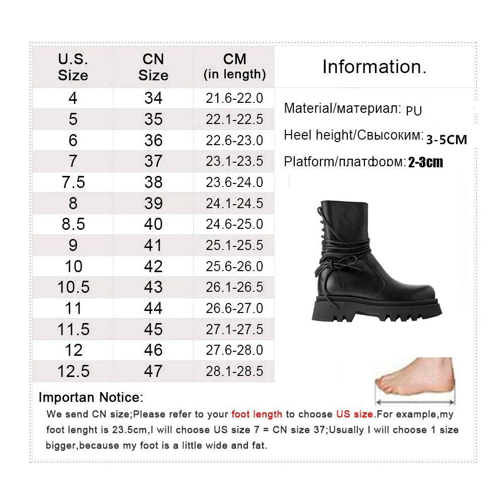 Autumn New Ankle Boots Women Thick-Bottomed Chelsea Boots Ladies Lace-Up Motorcycle Botines Mujer Middle Tube Winter Botas Mujer