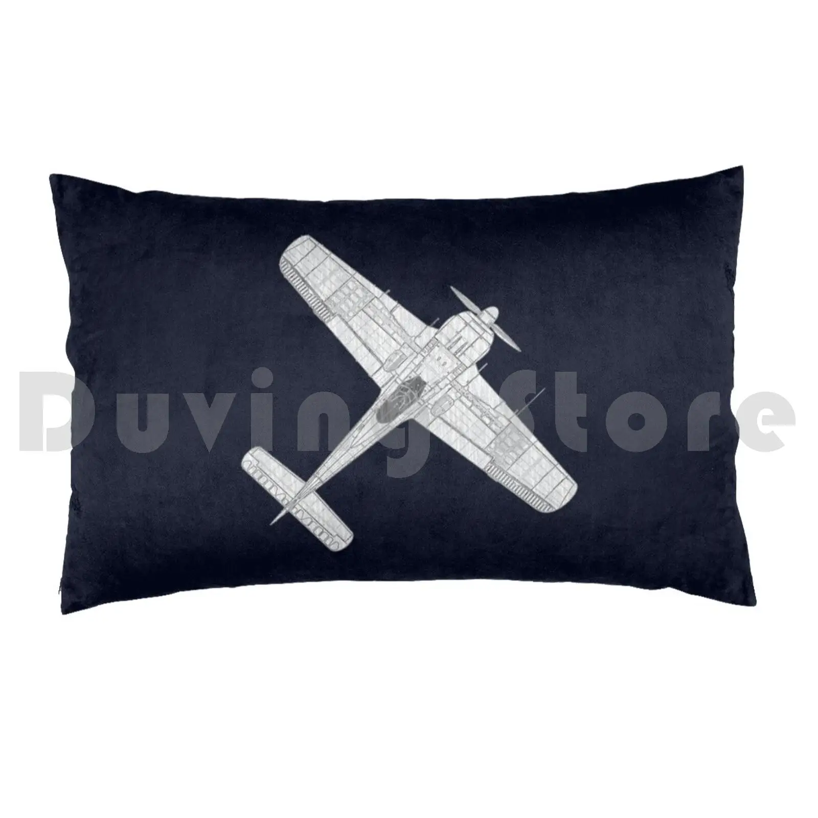 Focke Wulf Fw 190 Pillow Case Printed 35x50 Fw 190 Focke Wolf German World War Ww2 Air Force Propeller