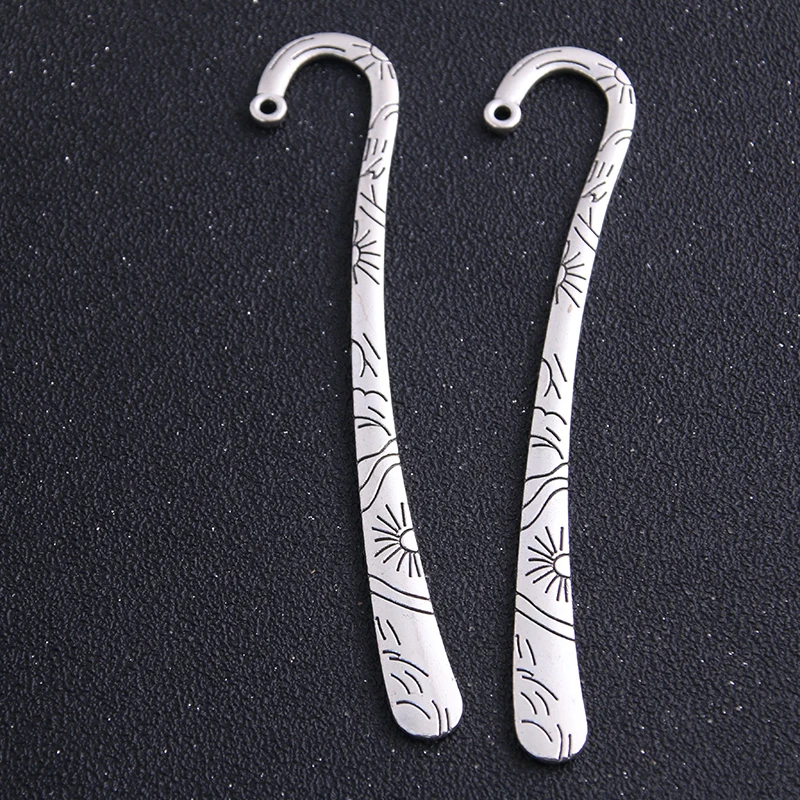 1PCS 32*120mm Wholesale Metal and Vintage Bookmark 2 Style Antique   Bookmarks For DIY Jewelry Making