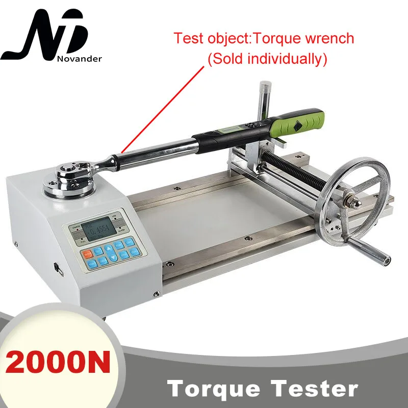 2000N Digital Torque Wrench Tester ANJ-2000 1% Torque Spanner Calibration Tester Calibrator