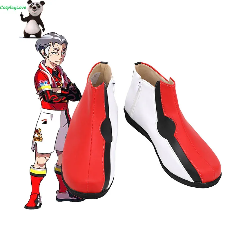 

P Sword And Shield Kabu Red White Cosplay Shoes Long Boots Leather CosplayLove For Halloween Christmas