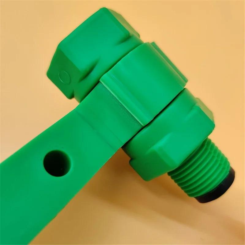 PPR  Locator Double PPR  Water Pipe Shower Faucet Wall Fixture 15 Cm Green /white