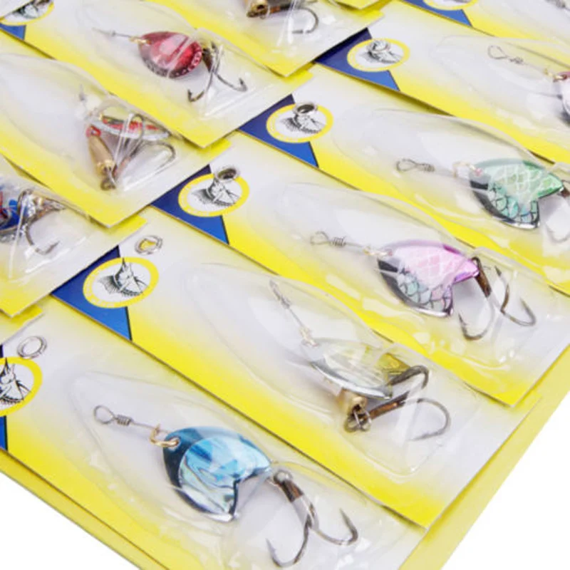 Lot 30pcs Kinds of Fishing Lures Crankbaits Hooks Spinner Spoon Jig Baits Assorted Tackle Metal Lure Artificia Wobbler Hooks