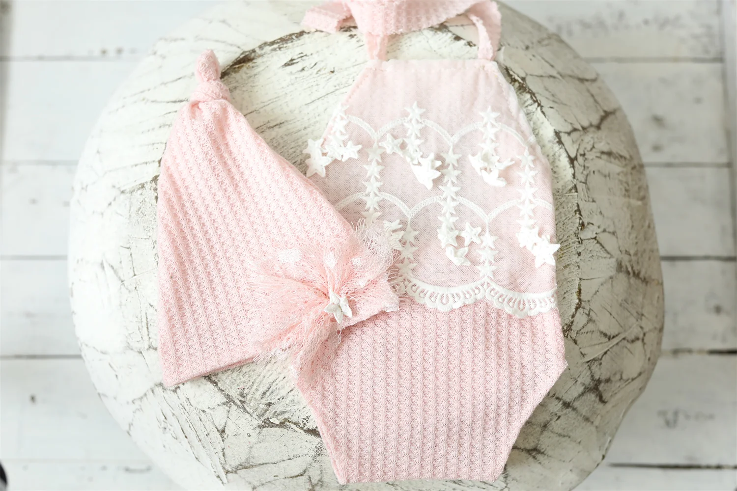 Newborn Photography Props Romper Hat Headwears Outfit Clothing for In home Baby Photo Studio Prop Accessories