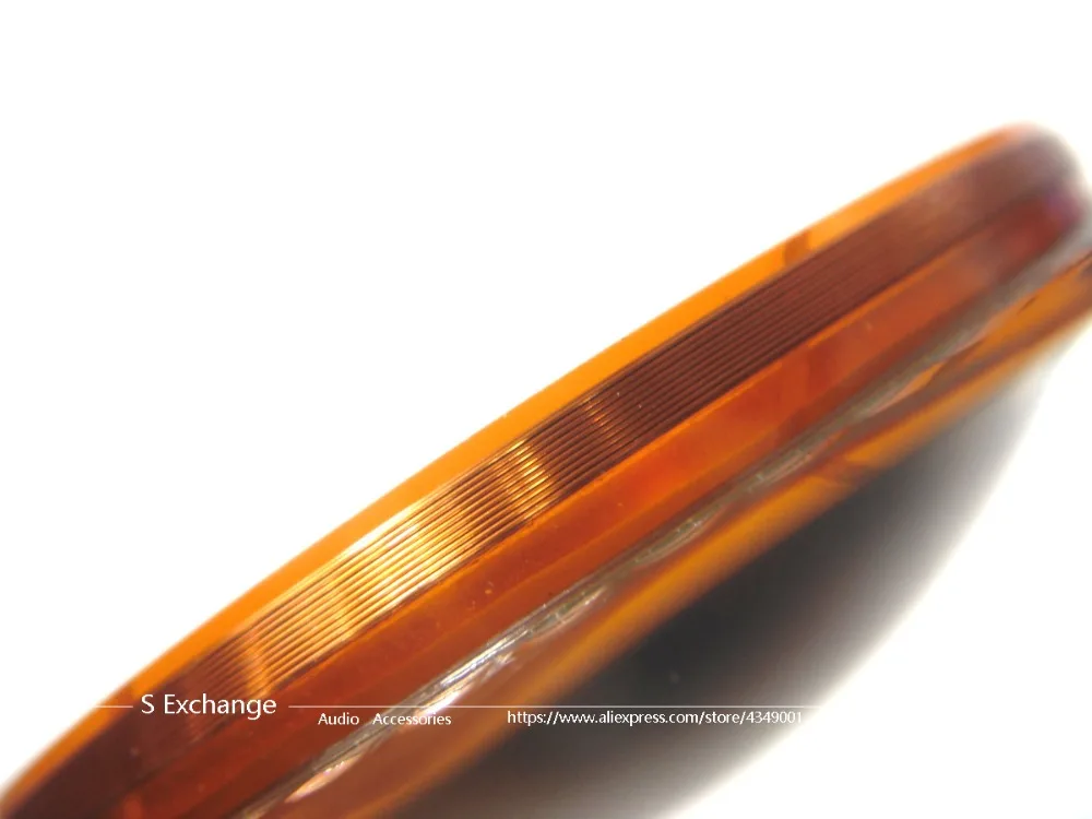 2 قطعة/1 زوج منخفضة قبة 44.4 مللي متر مكبر ملف صوتي المستوردة التيتانيوم فيلم 44.5 النواة لفائف 8OHM ارتفاع: 7 مللي متر 2 قطعة