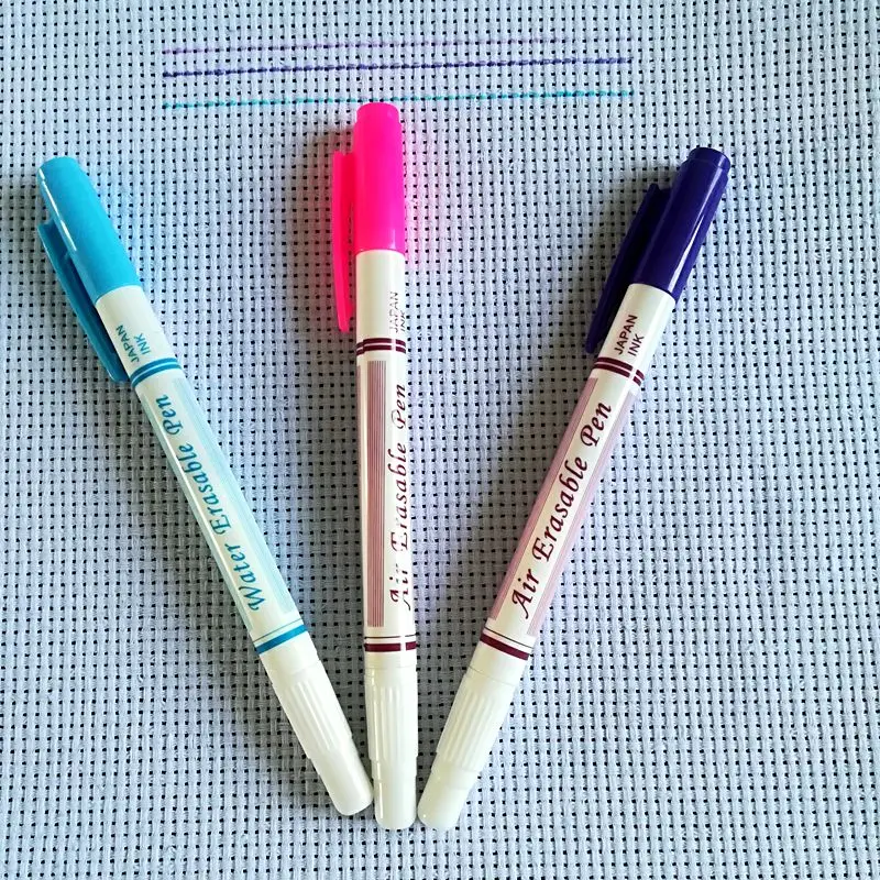 Air Erasable Marker for Fabric, Fabric Markers, Pens Pencils, Water Erasable PEN, ERASable in VIOLET Textile Pen