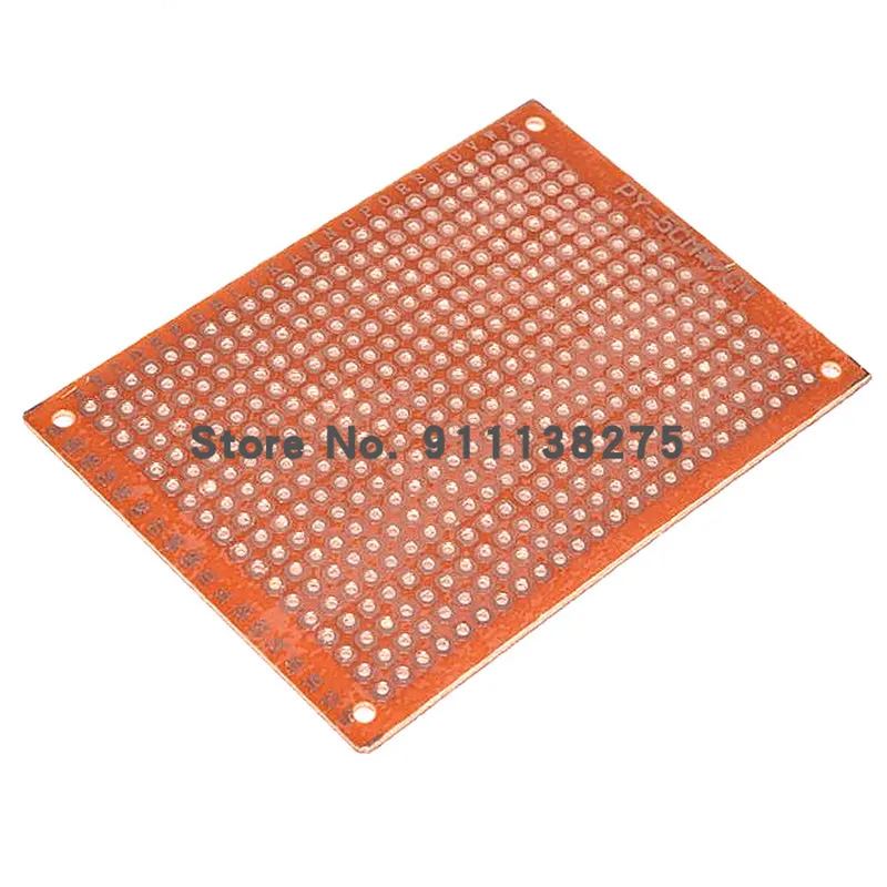 5pcs 5x7 5*7cm Single Side Prototype PCB Universal Board Experimental Bakelite Copper Plate Circuirt Board yellow