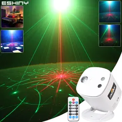 ESHINY-proyector láser R & G con 40 patrones, luz LED RGB para escenario, fiesta, DJ, discoteca, Bar, sala de baile, luces con efectos, Show B219N7