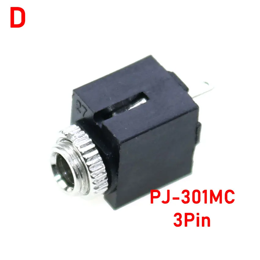 5pcs 3,5mm Stereo pj341 376 301m 325m 3,5 m Buchse mit Schraube Audio-Kopfhörer anschluss PJ-324 zylindrischer Buchse – Detail 5