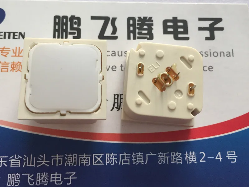 

1PCS ELI replaces German RAFI square tact switch 19*19*9.7 illuminated button keyboard button micro-movement white light glow