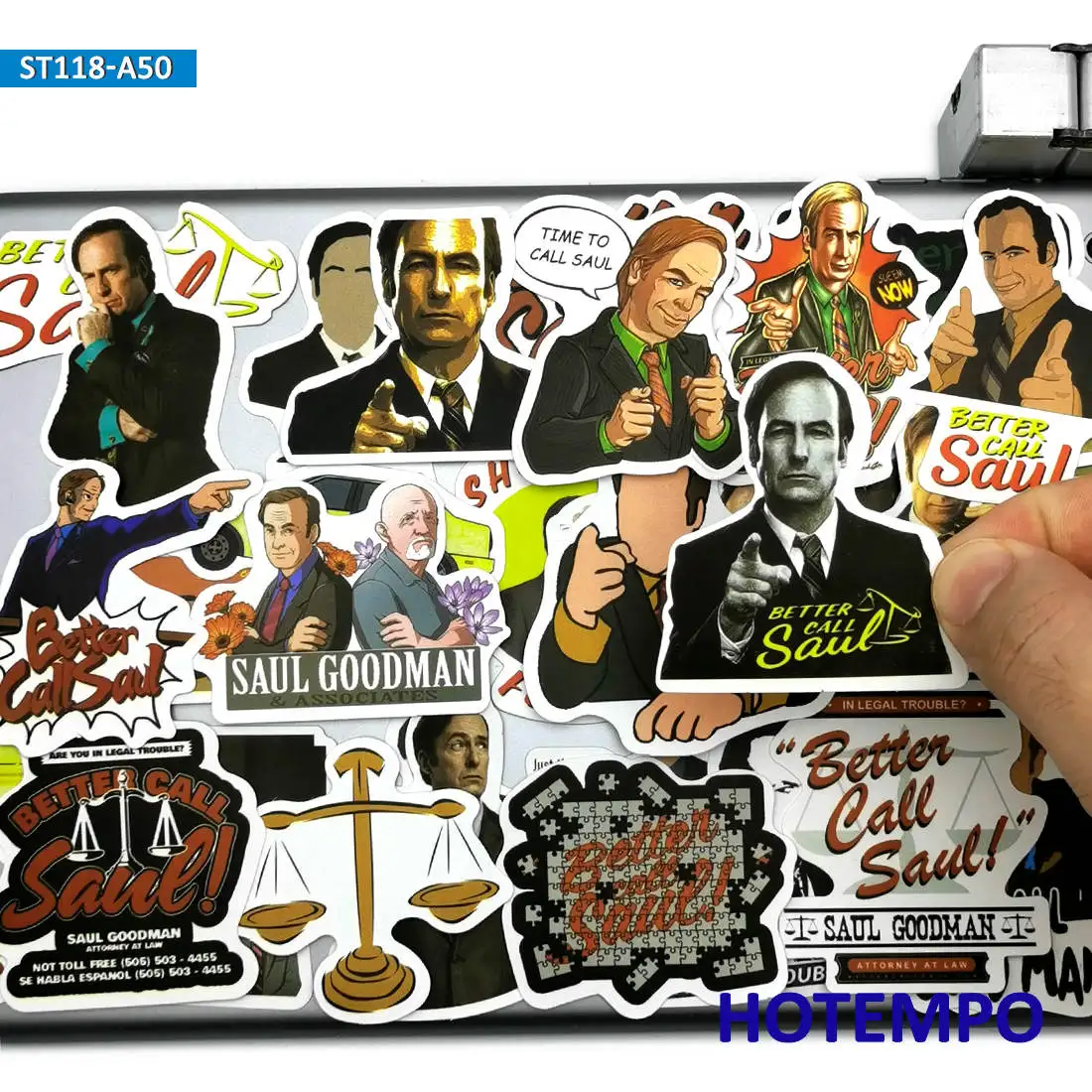 50Pieces TV Show Better Call Saul Stickers Breaking Bad Style for Phone Luggage Scrapbook Skateboard Guitar Laptop Funny Sticker