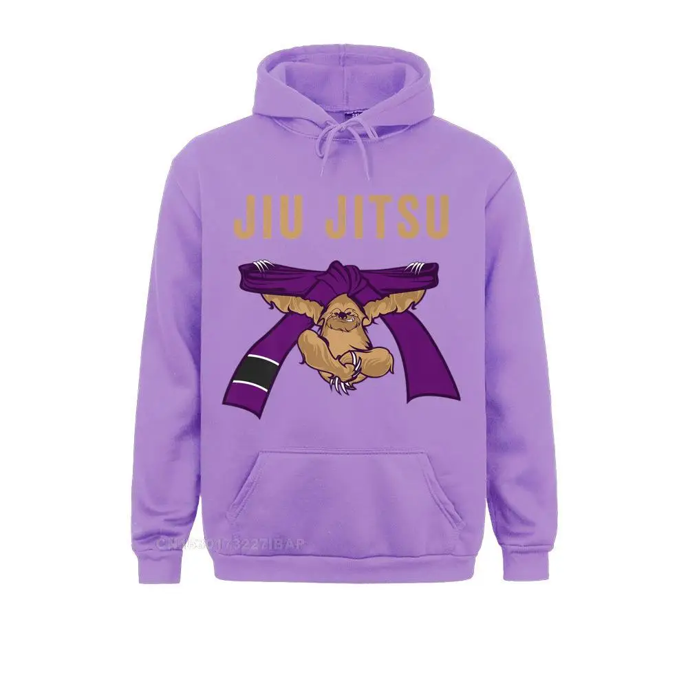 Jiu Jitsu Sloth Shirt for BJJ Cool Purple Belt Hoodies for Men Unique Sweatshirts Hip hop 2021 Newest Hoods Long Sleeve