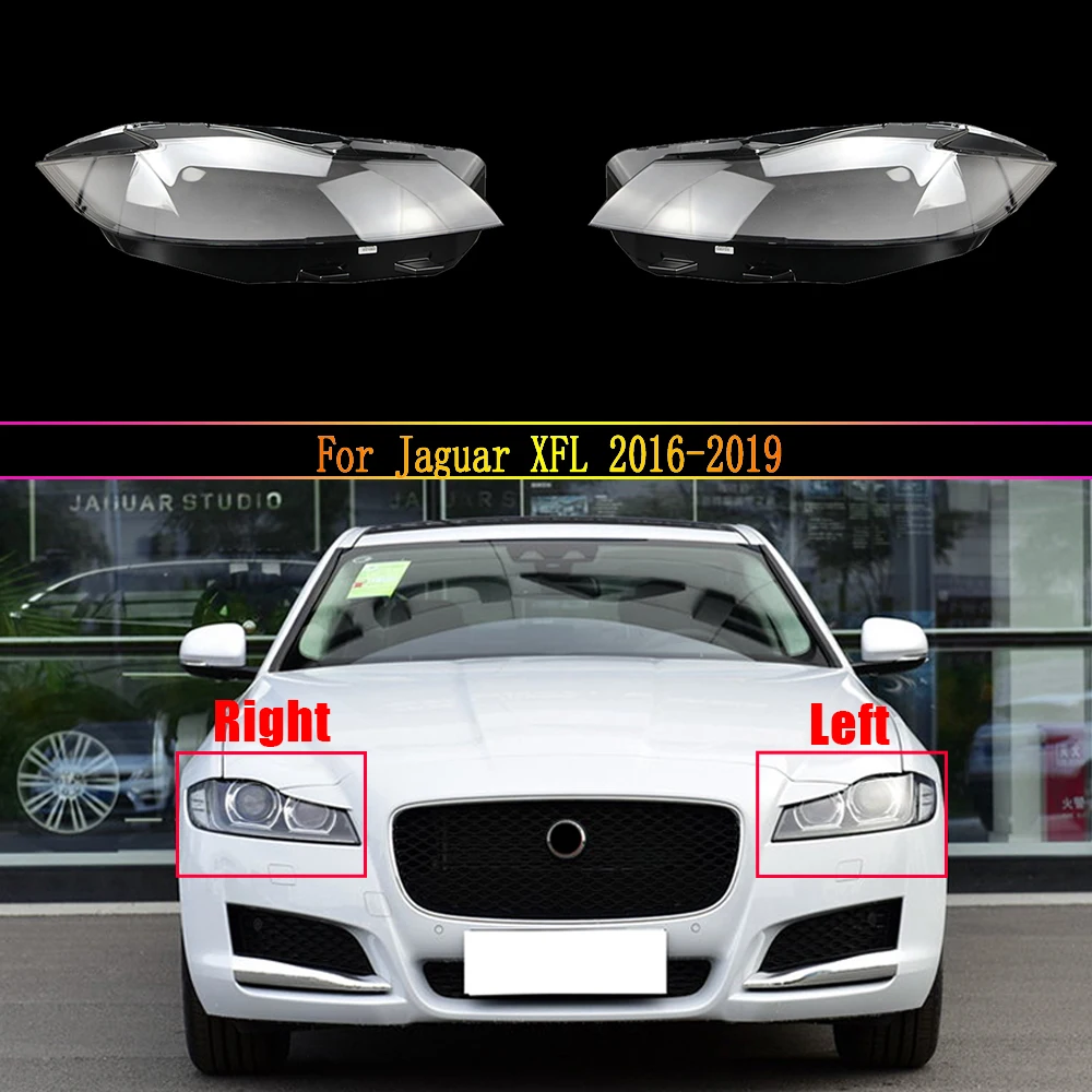 Headlight Lens For Jaguar XFL 2016 2017 2018 2019 Headlamp Cover Car Replacement Head Light Auto Shell