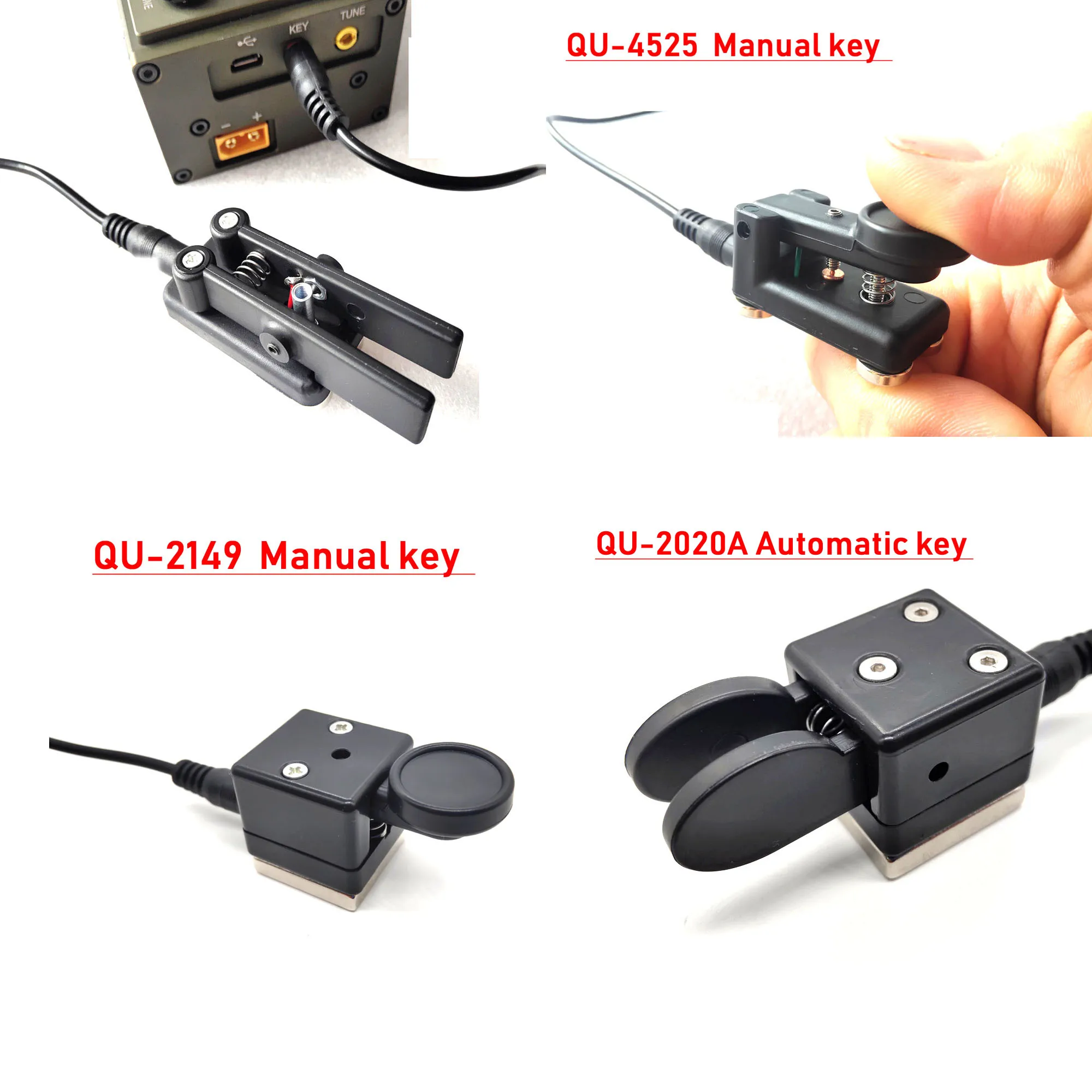 Double Propeller Automatic Key/ Manual key CW Morse portable Button Magnetic Base Shortwave Amateur Radio Key Morse CW Telegraph