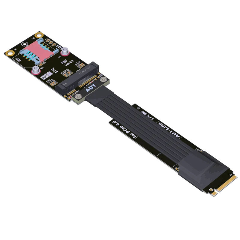 

M.2 NVMe M Key To Mini Pcie Wireless Network Card M2 NVMe Key M SSD Interface for Minipcie Extension Adapter Cable Pcie4.0 3.0