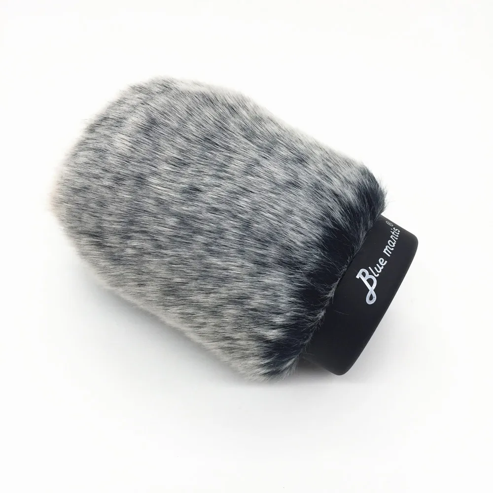 Blaue Gottesanbeterin außerhalb pelzigen Windschutz scheiben schützer für Zoom m3 Kondensator mikrofon Windschutz schutz Outdoor Interview Mikrofon abdeckung – Detail 8