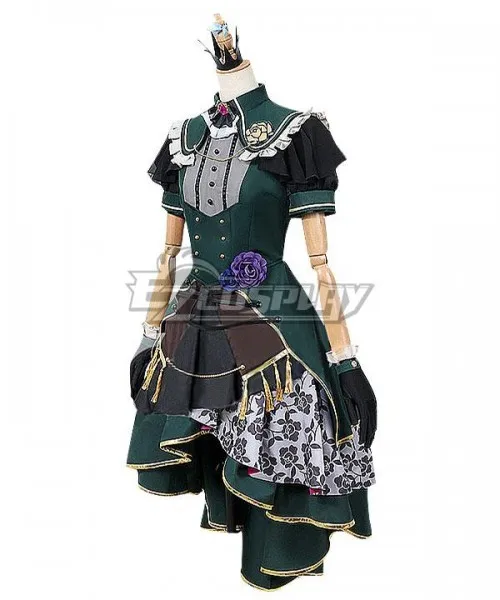 BanG Dream! Roselia Lofty Ambitions Minato Yukina Dress Uniform Halloween Girls Party Adult Dress Suit Cosplay Costume E001