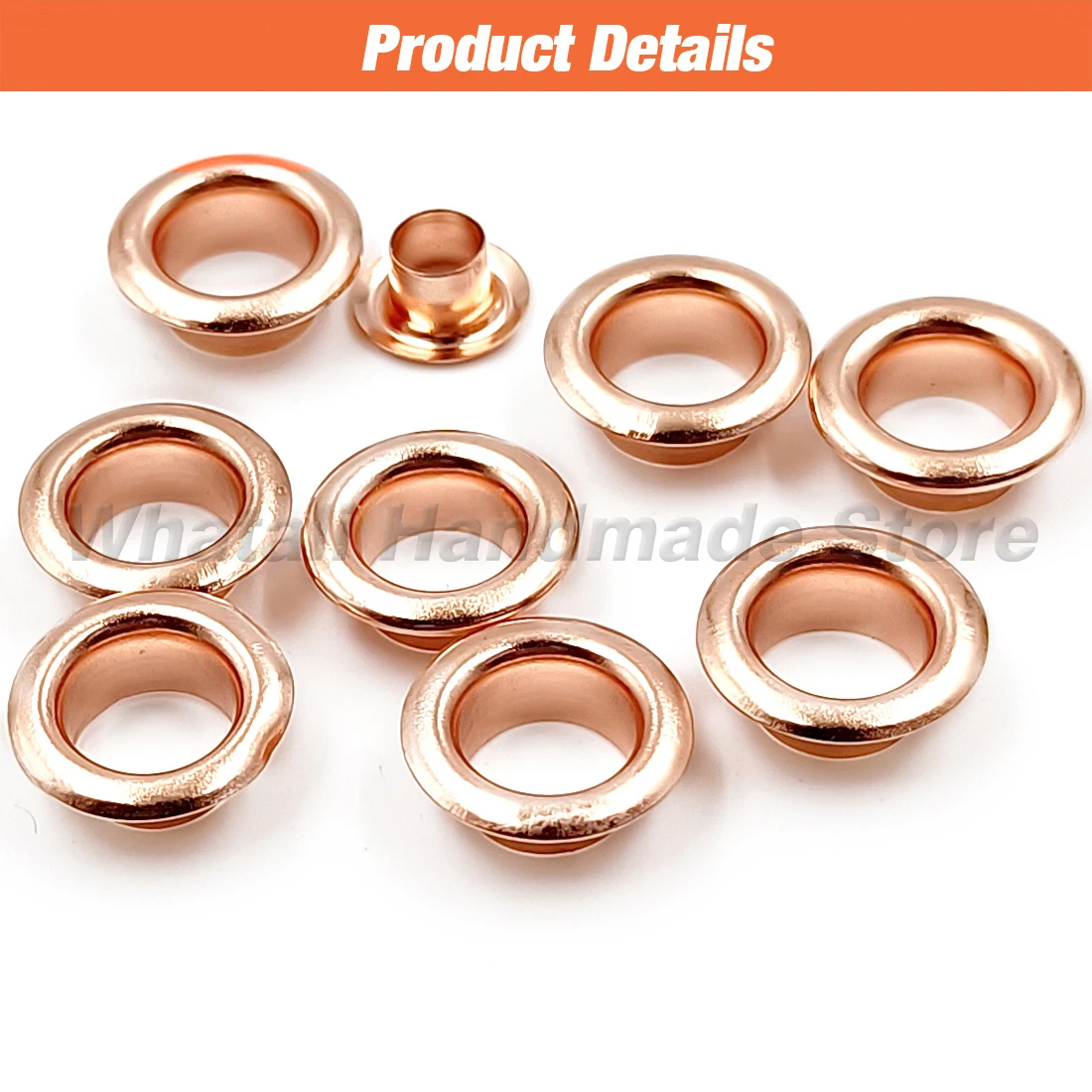 100set Rose Gold Color Metal Eyelet Grommets With Eyelet Punch Die Tool Set For DIY Shoes Belt Clothing Leathercraft Accessories