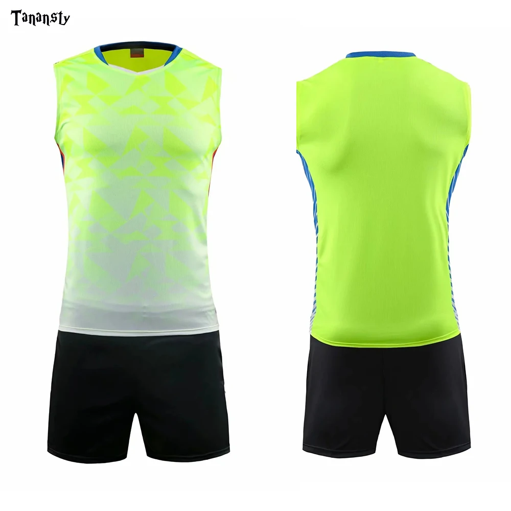 2020 Volleyball Set Uniforms sleeveless Shirts with shorts Men Women badminton shirt Tennis jerseys Team training Top quality