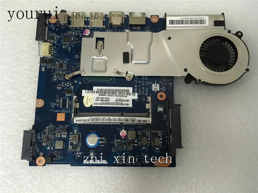 

yourui For Acer aspire ES1-511 Laptop motherboard Z5W1M LA-B511P NBMML11002 with N2830 cpu 100% tested ok