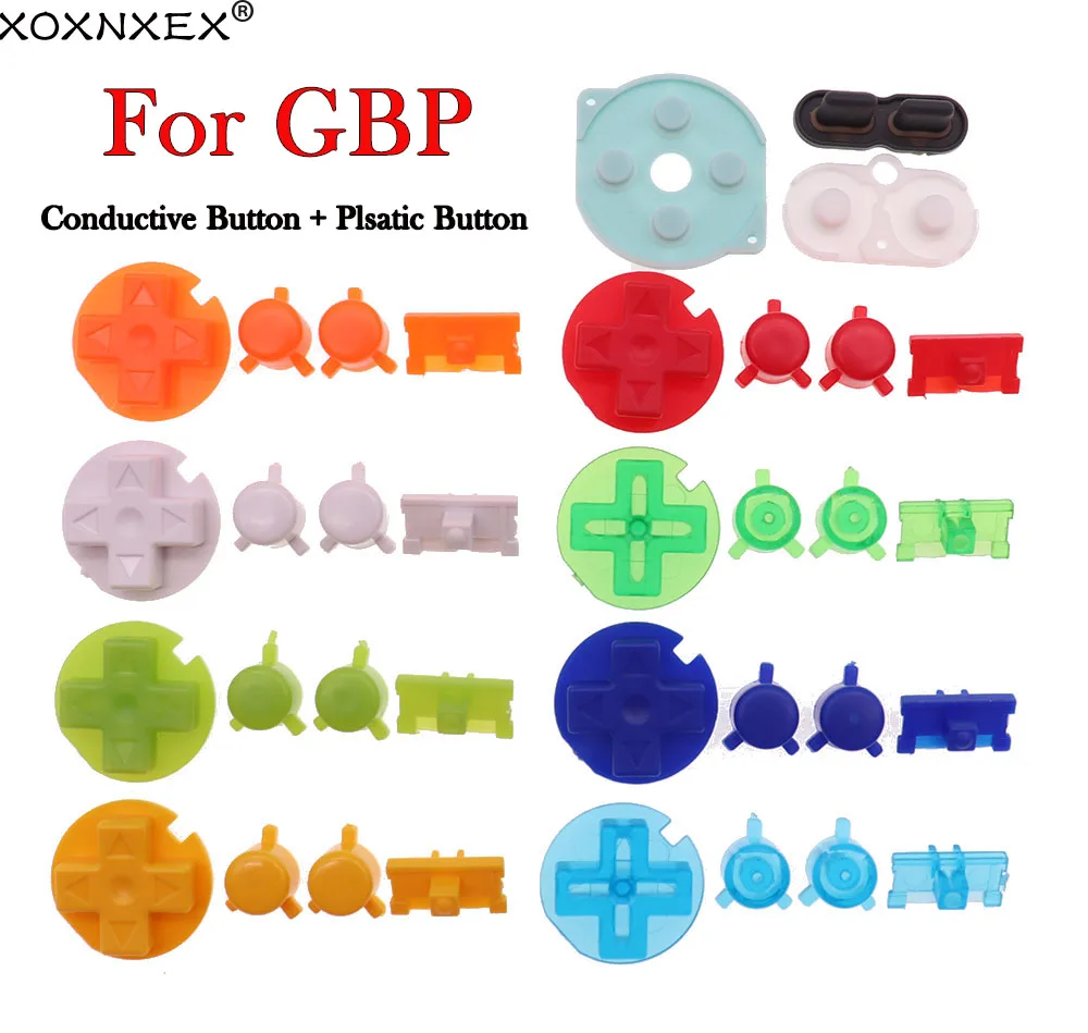 Rubber Conductive Buttons A B D pad for GameBoy Pocket GBP Silicone Start Select Keypad Repair parts & DIY Buttons Set