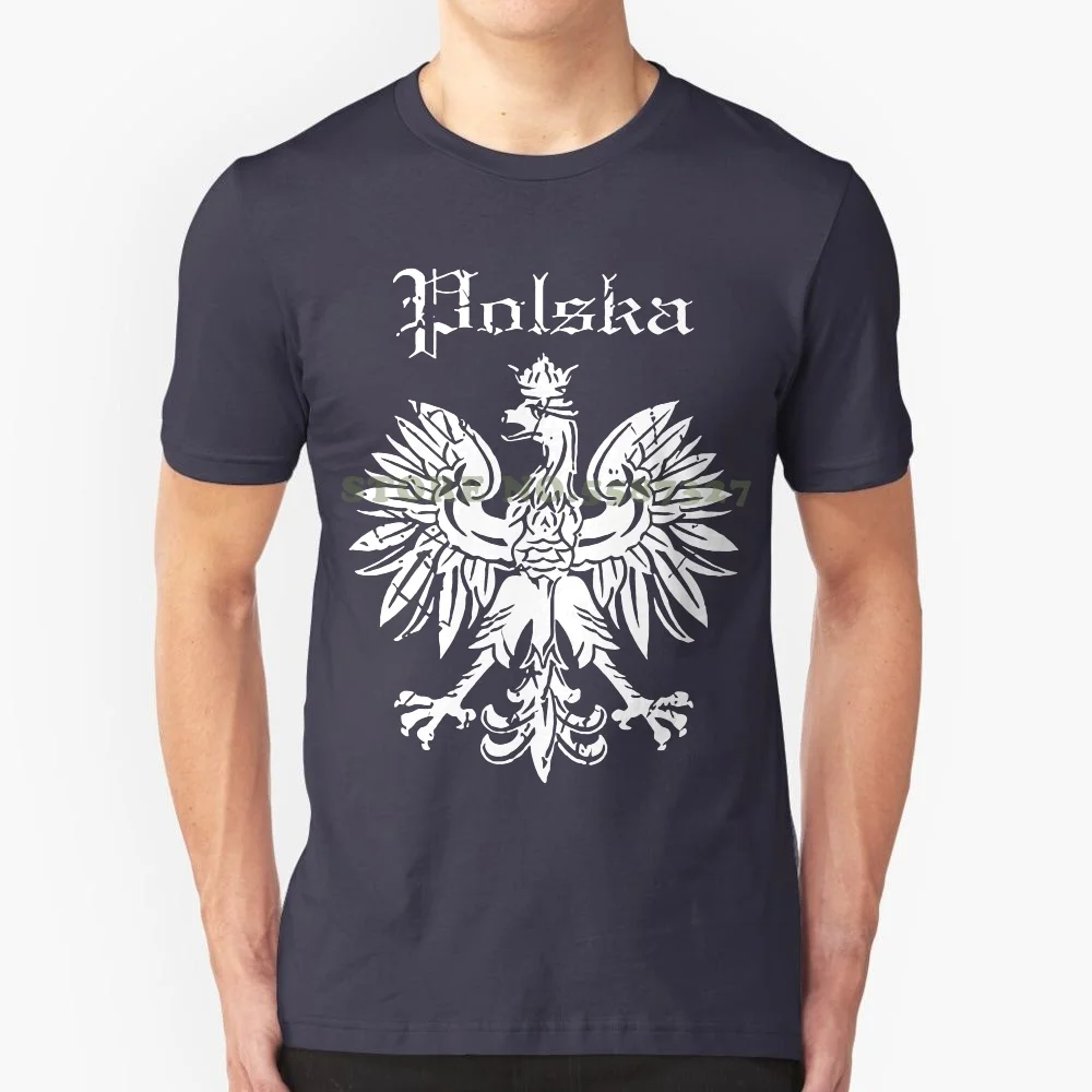 New Fashion Brand Clothing Meangear-Polska Eagle-Polish Flag Symbol Poland T Shirt