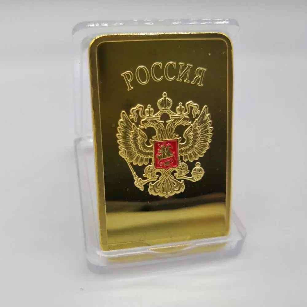 روسيا الاتحاد السوفياتي شعار وطني CCCP 30 جرام 999 سبائك الذهب بار روسيا تذكارية المعادن عملة جمع