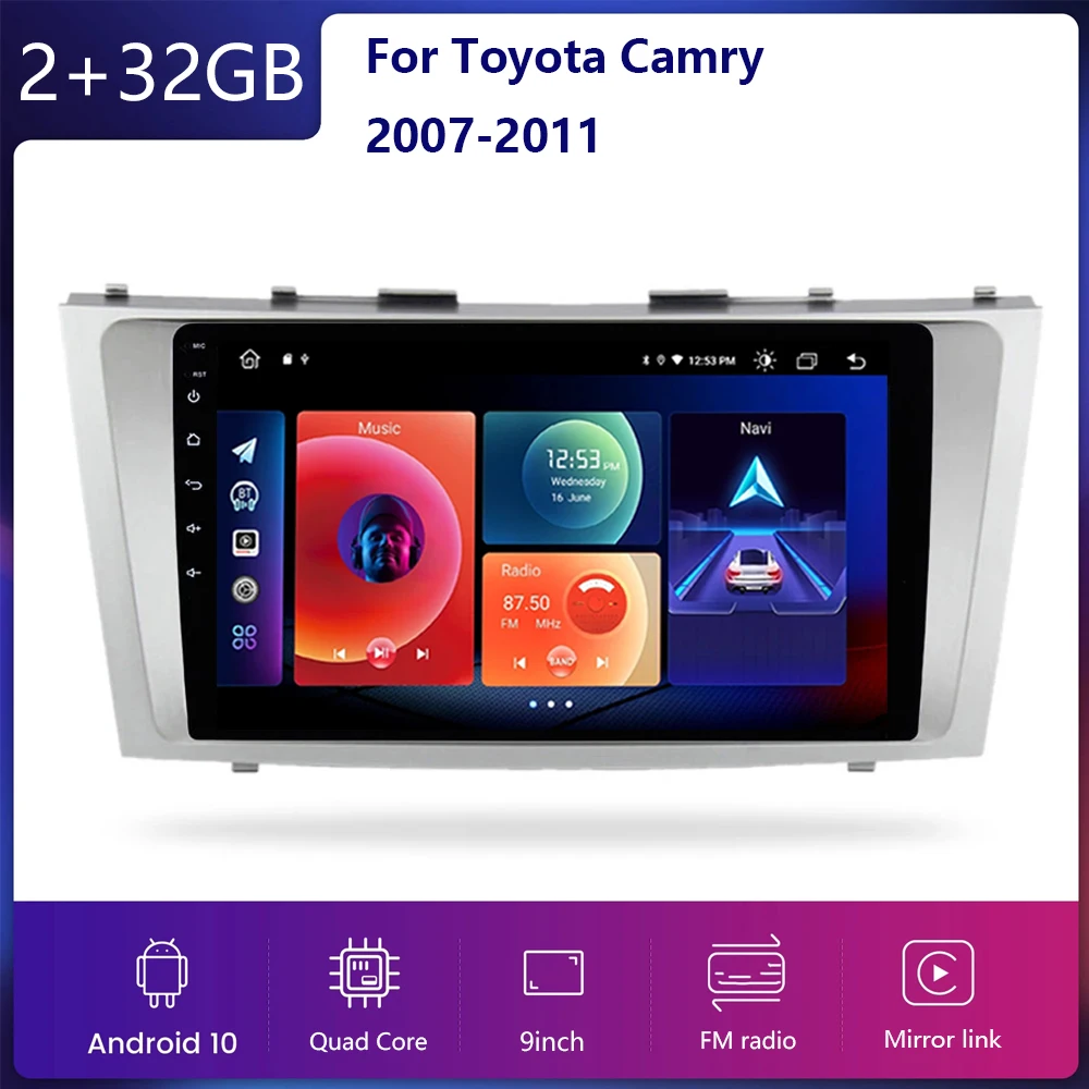 

Android 11 Car Multimedia Player 2 din car radio for toyota camry 2007 2008 2009-2011with navigation car stereo head unit