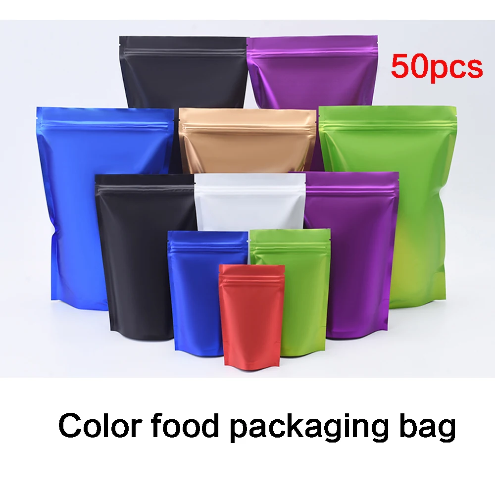 

Color aluminum foil bag self-contained self sealing bag biscuit gift bait packaging bag flower tea candy sealing food bag