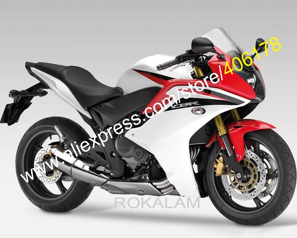 For Honda CBR600F Replacement 2011 2012 2013 CBR 600F 11-13 CBR600 F Red White Motorcycle Fairing (Injection Molding)