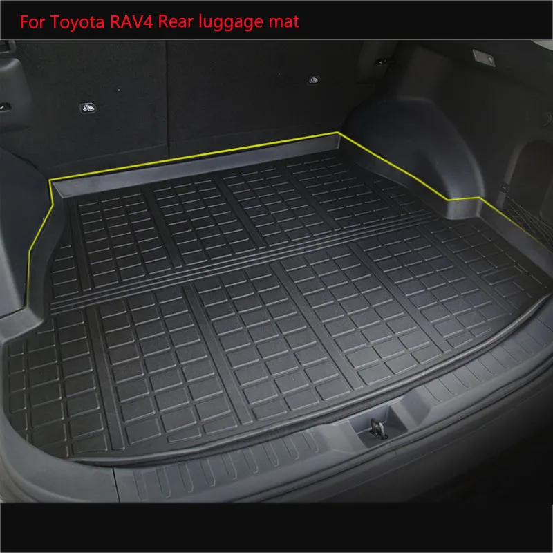 Car Rear luggage mat For Toyota RAV4 2020 Car Rear Trunk Cargo Liner Boot Tray Cover Mat Floor Carpet Kick Pad Car Styling