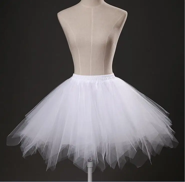 2020 neue 2018 Kurze Petticoat Tüll Röcke Frauen Elastische Stretchy Schichten Sommer Erwachsenen Tutu Rock Unterrock Rockabilly