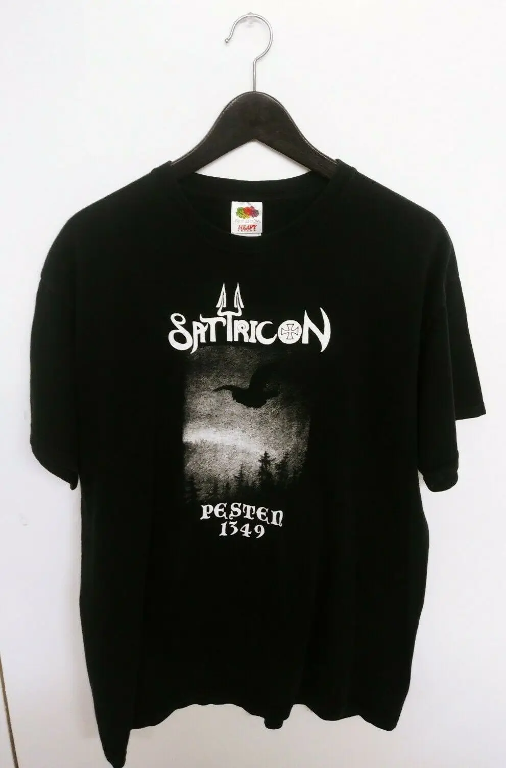 

Vtg 1990s Satyricon Preston 1349 Norge Fruit of Loom T-Shirt Size (XL)